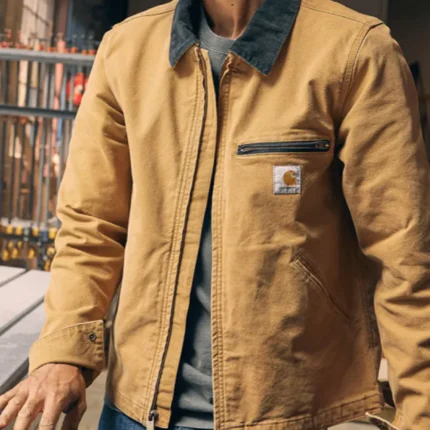 Unisex Carhartt Workwear Tan Brown jacket
