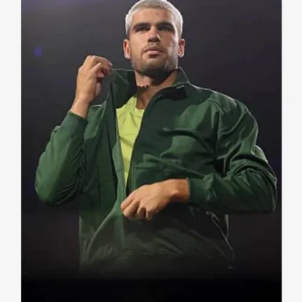 Unisex Carlos Alcaraz Rolex Paris Masters 2025 Green Jacket