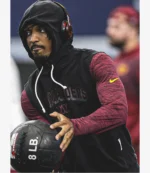 Unisex Coach Jayden Daniels Washington Commanders Nike 2025 Sideline Sleeveless Hoodie