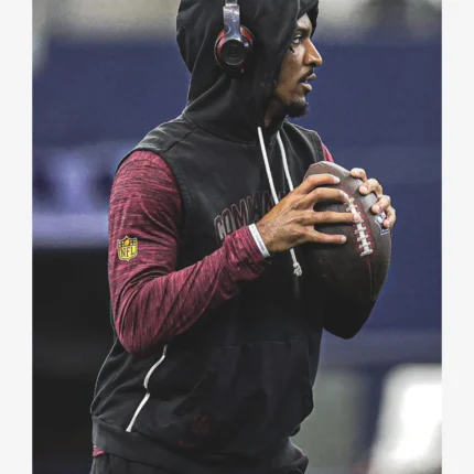 Coach Jayden Daniels Washington Commanders Nike 2025 Sideline Sleeveless Hoodie