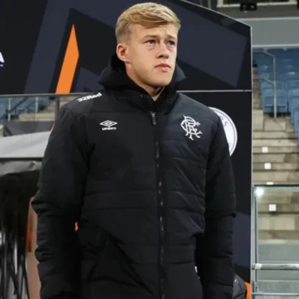 Unisex Connor Barron UEFA Europa League Black Puffer Jacket
