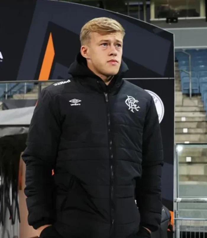 Unisex Connor Barron UEFA Europa League Black Puffer Jacket