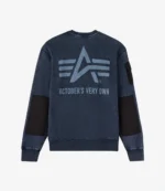 Drake’s October’s Very Own x Alpha Industries Sweatshirt Crewneck Garment Dye