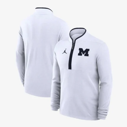 Dusty May Michigan Wolverines Jordan Brand Victory Half-Zip Sweatshirt