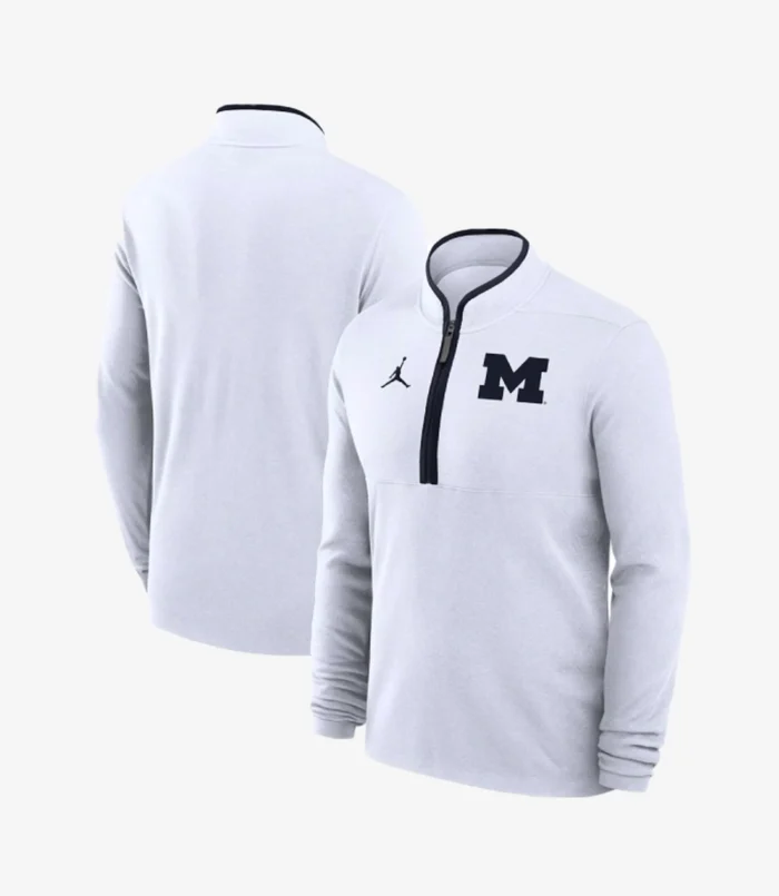 Dusty May Michigan Wolverines Half-Zip Sweatshirt
