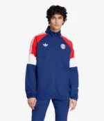 Unisex FC Bayern Munchen Logo Adidas LFSTLR Training Navy Blue Jacket