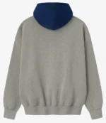 Fear of God x NBA Heather Gray & Royal Blue Sport Hoodie