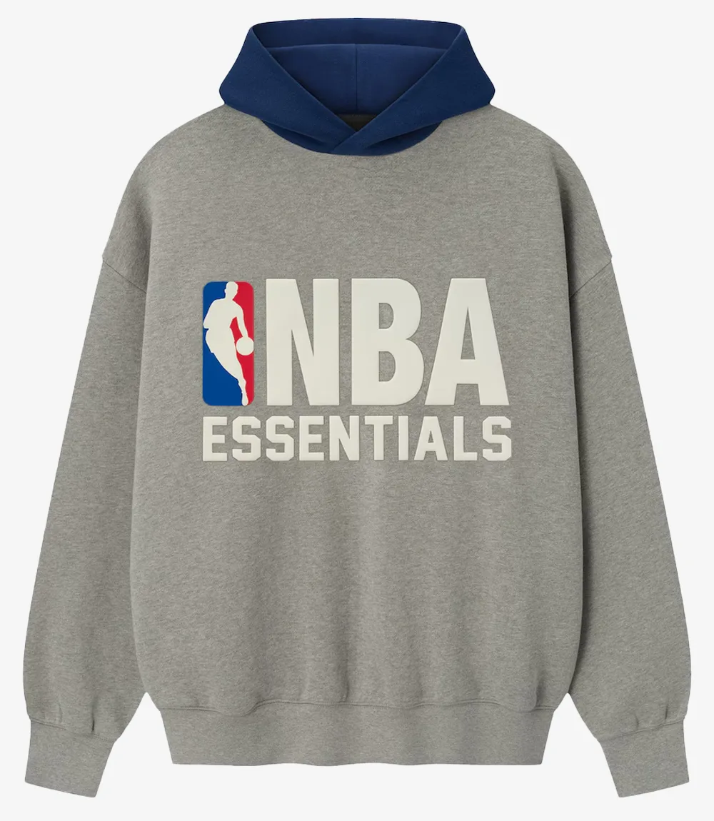 Fear of God x NBA Heather Gray & Royal Blue Sport Hoodie Unisex Fear of God x NBA Heather Gray & Royal Blue Sport Hoodie