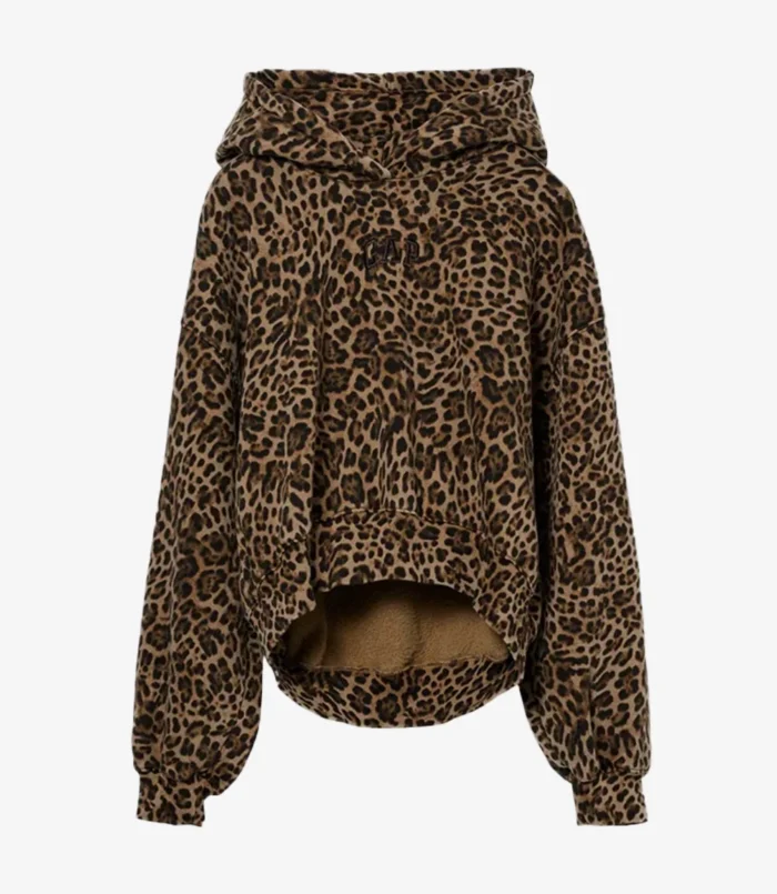 Unisex GAP Leopard Print Pullover Hoodie