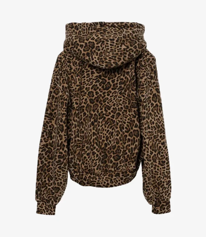 GAP Leopard Print Pullover Hoodie