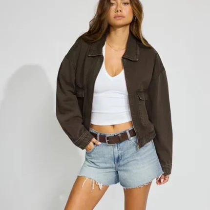 Women's Garage Twill Bomber Jacket