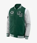 Green Bay Packers Elements Elite Full-Snap Varsity Green Jacket