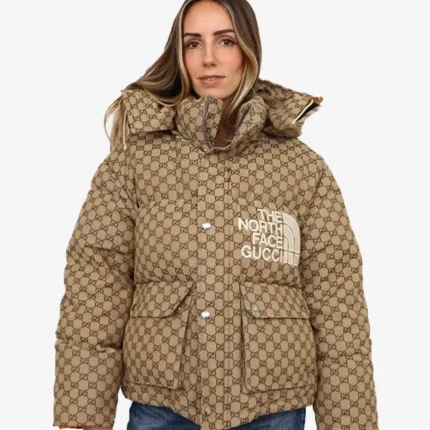 Gucci x The North Face Puffer Khaki Jacket
