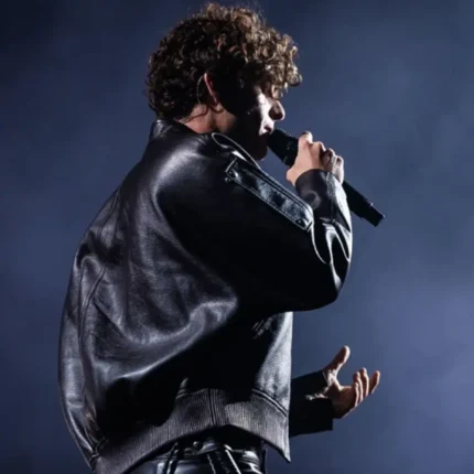 Guitarricadelafuente Madrid 2025 Black Leather Jacket