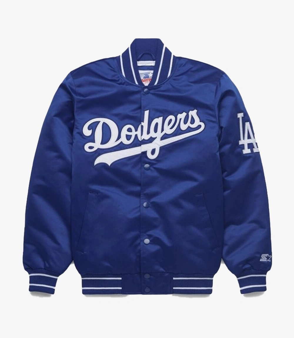 Homage LA Dodgers Starter Blue Satin Jacket Unisex Homage LA Dodgers Starter Blue Satin Jacket