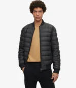 Unisex Hugo Boss Water-repellent puffer jacket with two-way zip