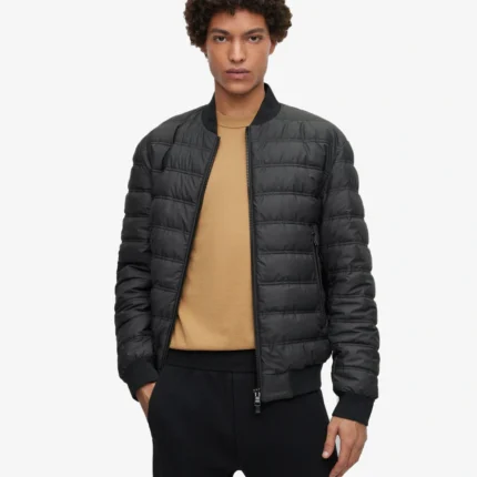 Unisex Hugo Boss Water-repellent puffer jacket with two-way zip