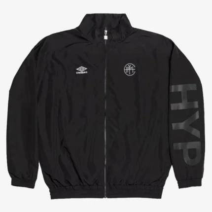 Unisex Hypebeast x Umbro 20th Anniversary Spellout Black Track Jacket