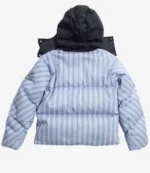 JW Anderson x Moncler Striped Blue Puffer Jacket