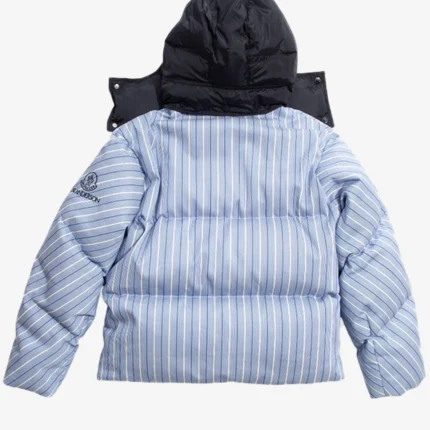 JW Anderson x Moncler Striped Blue Puffer Jacket