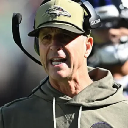 Unisex John Harbaugh Baltimore Ravens 2025 Salute to Service Hoodie