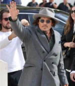 Johnny Depp Paris Fashion Week 2025 Grey Blazer