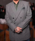 Johnny Depp Paris Fashion Week 2025 Grey Blazer For Unisex
