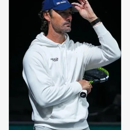 Unisex Juan Carlos Ferrero Rolex Paris Masters 2025 White Hoodie