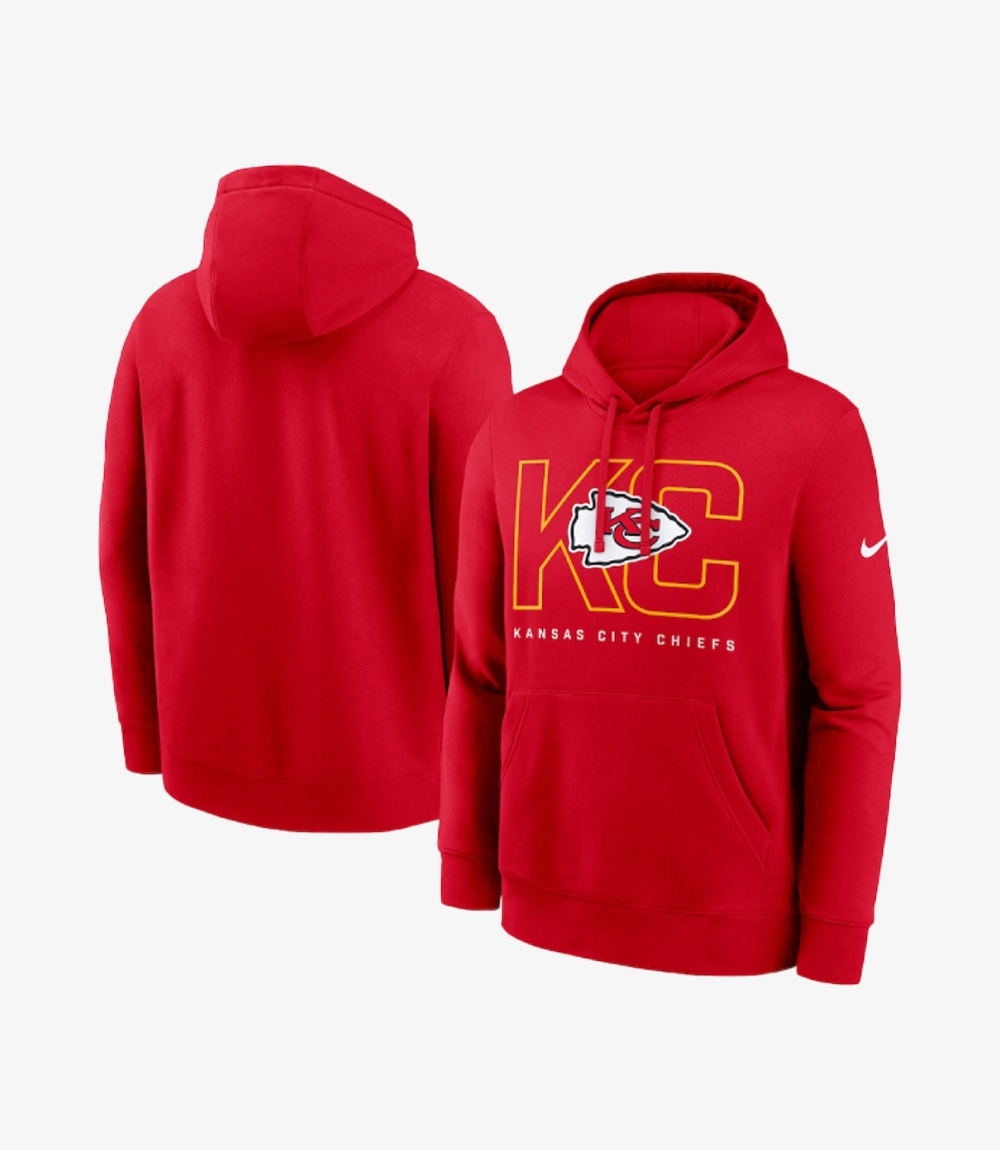 Kansas City Chiefs Nike Red Busted Play Club Hoodie Unisex Kansas City Chiefs Nike Red Busted Play Club Hoodie