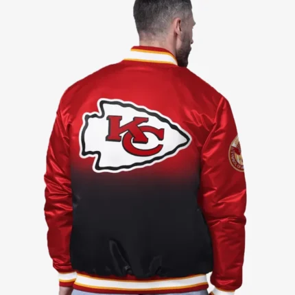 Kansas City Chiefs Starter Red Pass Rush Varsity Full-Snap Jacket