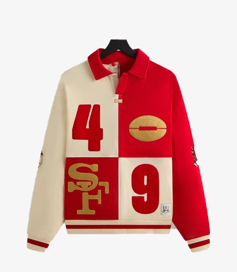 Kith San Francisco 49ers Vintage Red & Beige Rugby Shirt Unisex Kith San Francisco 49ers Vintage Red & Beige Rugby Shirt