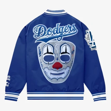LA Dodgers X Mister Cartoon X Starter Blue Satin Jacket