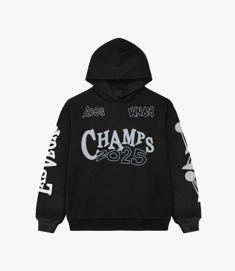 Las Vegas Aces 2025 WNBA Champions Black Hoodie Las Vegas Aces 2025 WNBA Champions Black Hoodie For Unisex