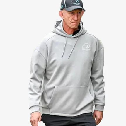 Leo Cullen Leinster Rugby 2025 Training Grey Hoodie
