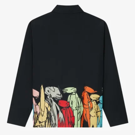 Light Padded Kenzo Paris x Futura 2000 Coach Jacket Black