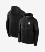 Unisex Los Angeles Dodgers Nike Black Tech Fleece Windrunner Full-Zip Hoodie Jacket