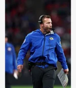 Unisex Los Angeles Rams 2025 Coach Sean McVay Blue Full-Zip Rain Jacket