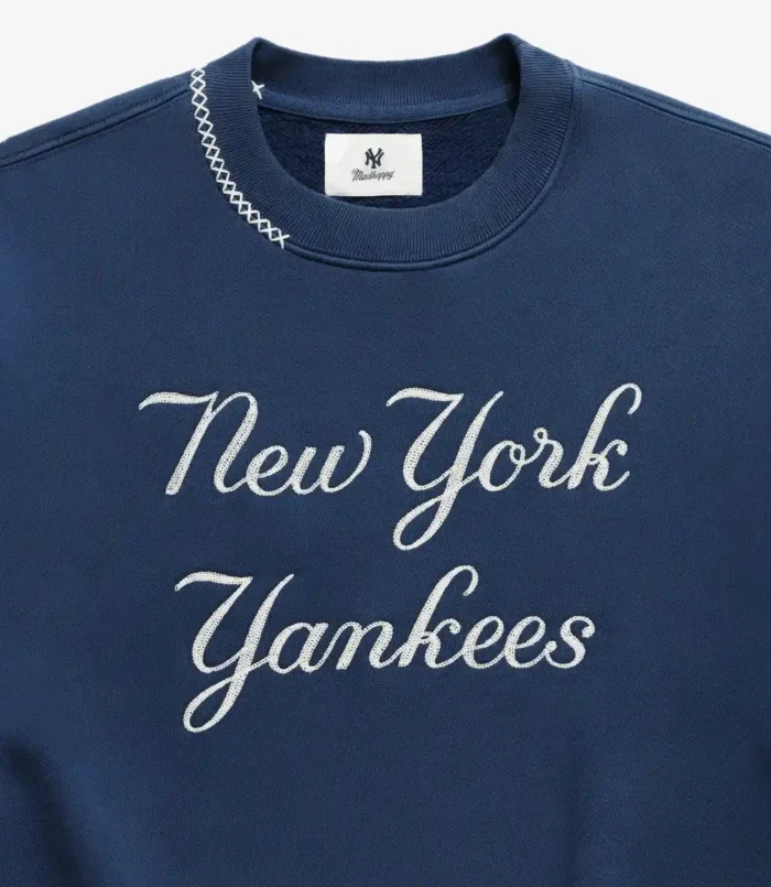 Madhappy Yankees Script Navy Blue Crewneck