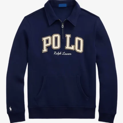 Mark Lee Polo Ralph Lauren Quarter-Zip Blue Sweatshirt Crewneck