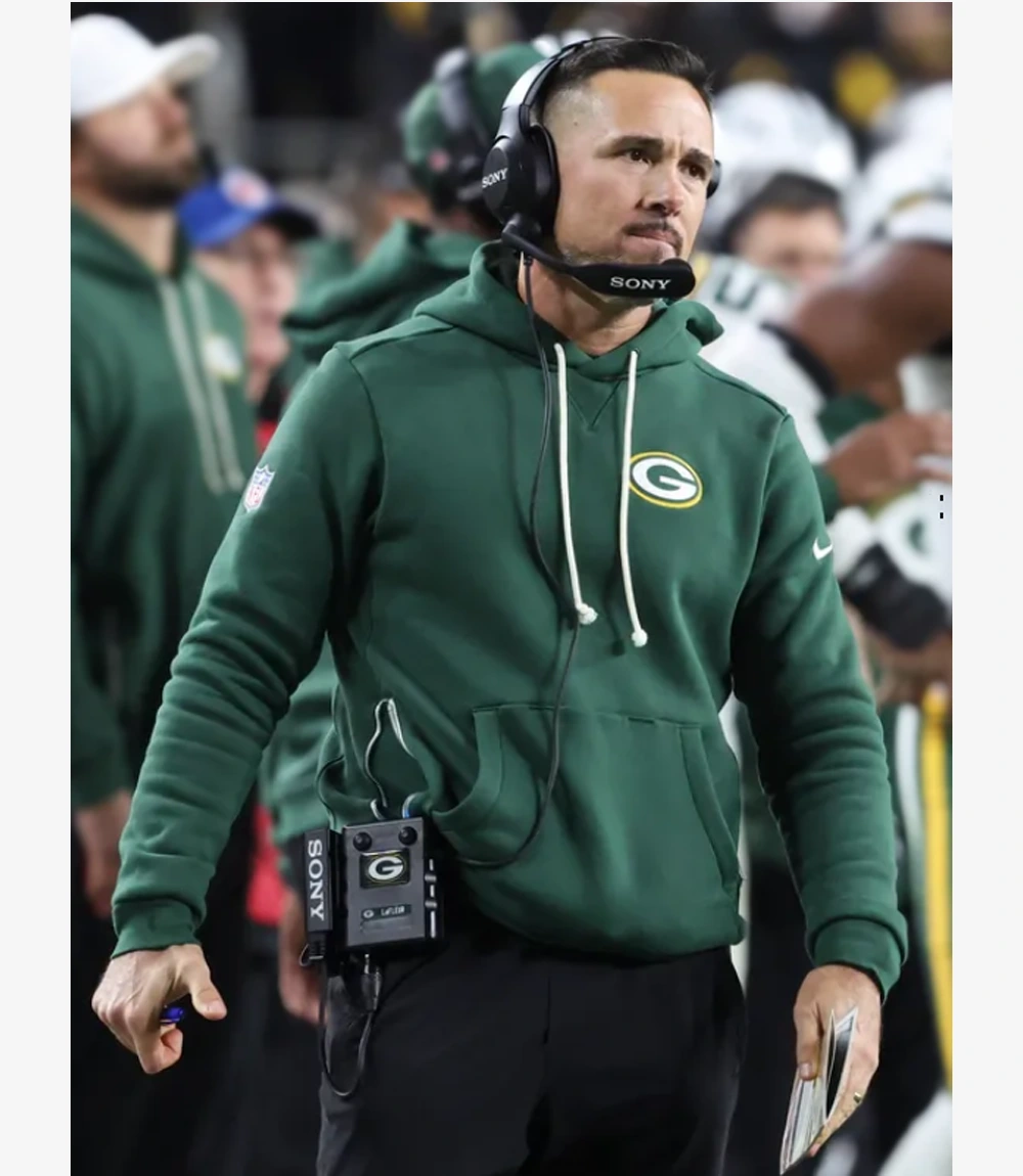 Matt LaFleur Green Bay Packers Nike Sideline Hoodie Green Unisex Matt LaFleur Green Bay Packers Nike Sideline Hoodie Green