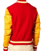 Michael Jackson Thriller Letterman Varsity Jacket with Yellow Leather Sleeves