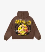 Mick Foley Complex Mankind Pullover Brown Fleece Hoodie