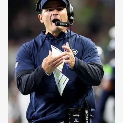 Unisex Mike MacDonald Seattle Seahawks 2025 Sideline Anorak Half-Zip Hooded Jacket