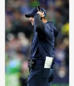 Mike MacDonald Seattle Seahawks 2025 Sideline Anorak Half-Zip Hooded Jacket