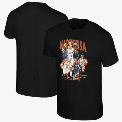 Minnesota Lynx Napheesa Collier Stadium Essentials Black 2025 WNBA All-Star Game Crossroads T-Shirt Unisex