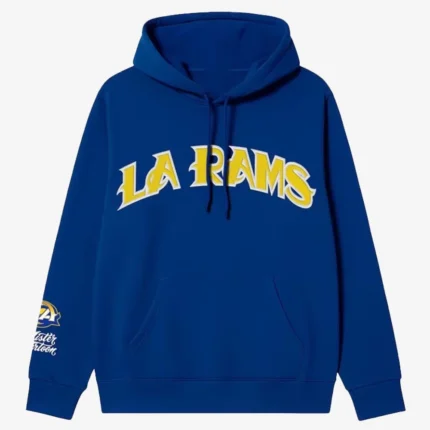 Unisex Mister Cartoon x Los Angeles Rams Royal Graphic Hoodie