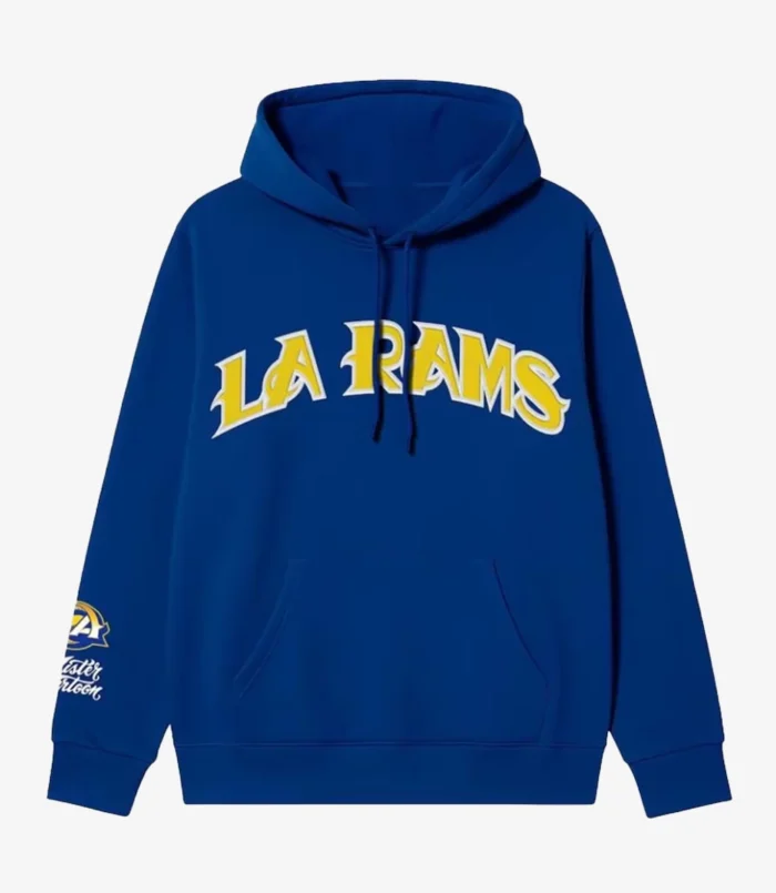 Unisex Mister Cartoon x Los Angeles Rams Royal Graphic Hoodie