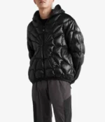 Moncler Violier Spider-Man Short Down Black Puffer Jacket