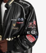 Motorcycle Oversized Leather Bomber Jacket
