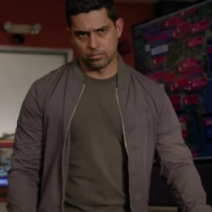 Unisex NCIS S23 Nick Torres Khaki Bomber Jacket